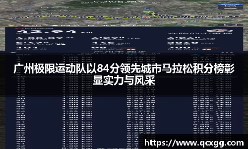 广州极限运动队以84分领先城市马拉松积分榜彰显实力与风采